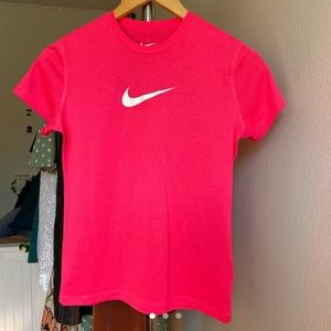 Hot pink nike shirt